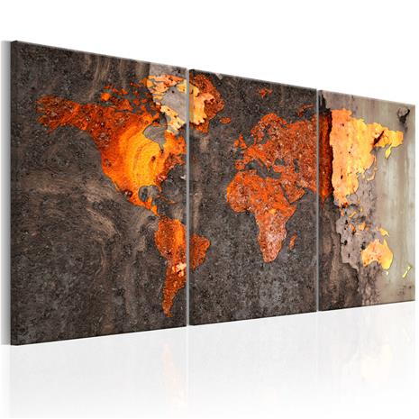 Artgeist World Map: Rusty World taulusetti – kuva 1/2
