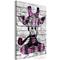 Artgeist Giraffe With Pipe Vertical Pink taulu – kuva 1