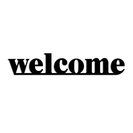 Roikkuva koriste Welcome, 1 kpl.