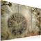 Artgeist Vintage, Clock And Orchid - Triptych taulusetti – kuva 1