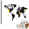 Artgeist World Map: Black & White Elegance [Cork Map] korkkitaulu – kuva 1