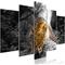 Artgeist Leopard Lying Wide Grey taulusetti – kuva 1