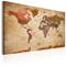 Artgeist World Map: Brown Elegance taulu – kuva 1