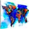 Artgeist Rainbow Map taulusetti – kuva 1