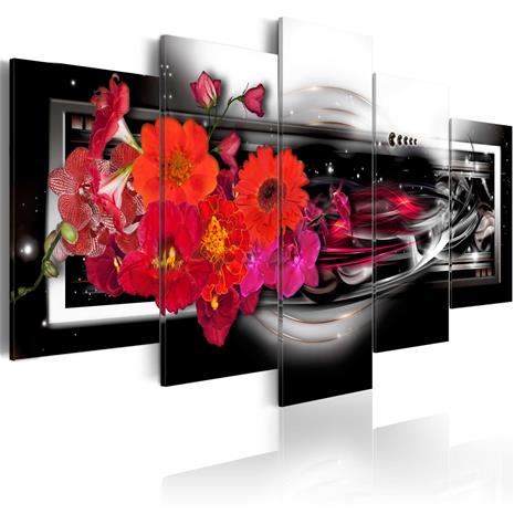 Artgeist Gerberas On Black Background taulusetti – kuva 1/1