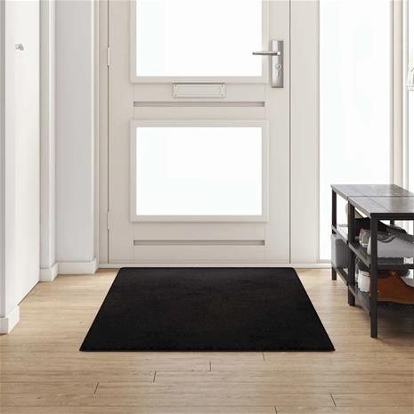 vidaXL Mattohallinta Musta 100 x 250 cm 100% Polypropeeni Tuft