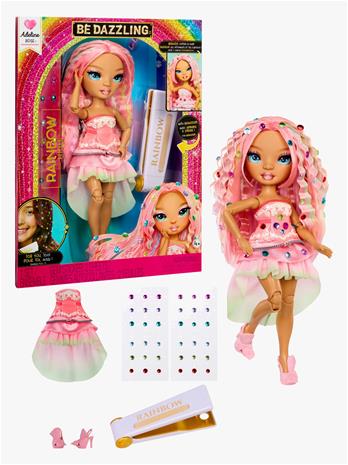 Rainbow High Be Dazzling Adeline Rose pinkki muotinukke