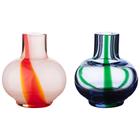Marimekko Mini vas 2-pack 6 cm, blå/grön/röd/vit
