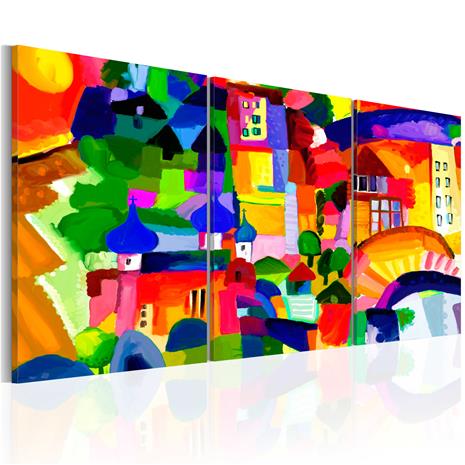 Artgeist Colourful Town taulusetti – kuva 1/2