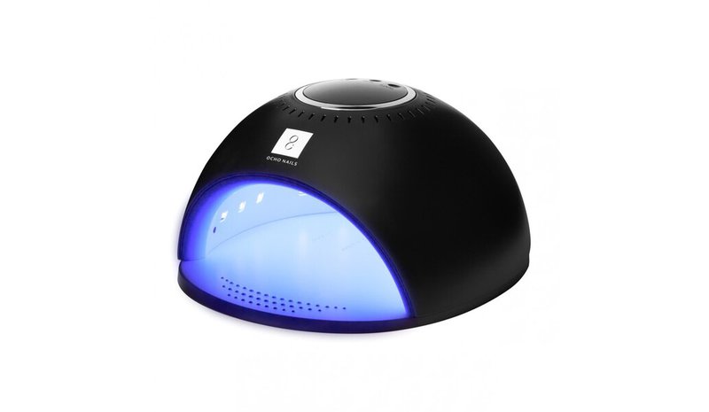 8 LED UV-kynsilamppu, musta 84W