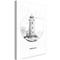 Artgeist Black And White Lighthouse taulu – kuva 1