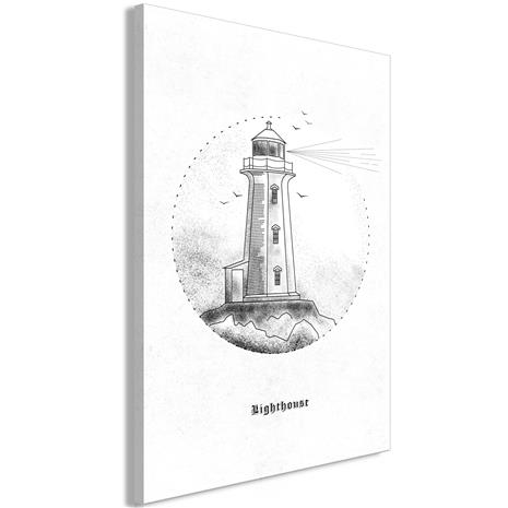 Artgeist Black And White Lighthouse taulu – kuva 1/1