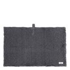 The Organic Company - Big Waffle Kylpyhuoneen matto 80x55 cm Tummanharmaa