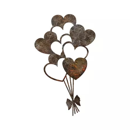 Seinäkoriste Rusty Heart 1, 1 kpl