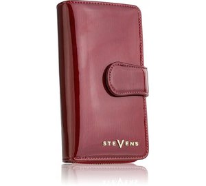 Stevens suuri lompakko naisille RFID-suojalla, punainen