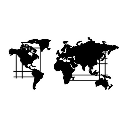 Seinäkoriste World Map - L, 1 kpl.