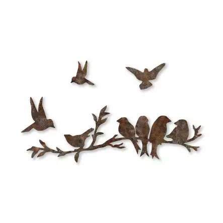 Seinäkoriste Rusty Birds 2, 1 kpl