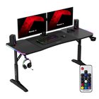 Musta pelipöytä Huzaro Hero 4.6 RGB, 160×60 cm