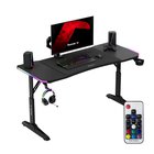 Musta pelipöytä Huzaro Hero 3.6 RGB, 140×60 cm