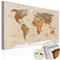 Artgeist Beige Chic [Cork Map] korkkitaulu – kuva 1