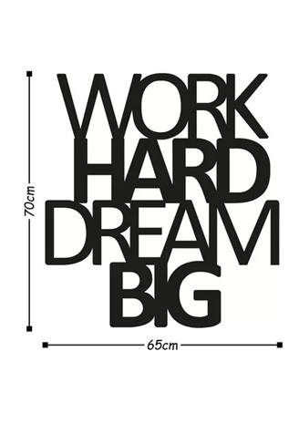 Seinäkoristelu Work Hard Dream Big, 1 kpl.