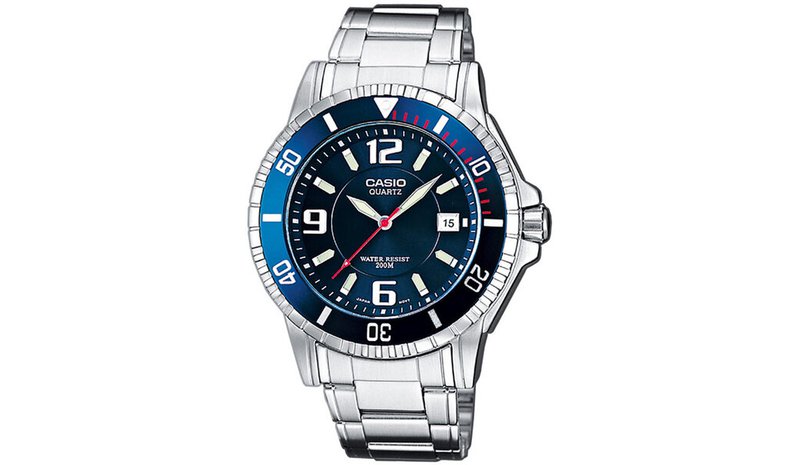 CASIO - Klocka i rostfritt stä¥l - BASIC - Grä¥ – kuva 1/7