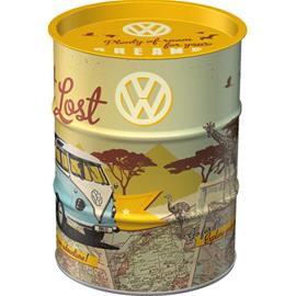 Nostalgic-Art (tynnyri) VW Bulli - Let's Get Lost Säästölipas