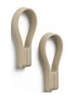 Zone Denmark Håndklædestrop Loop Magnet 2 Stk. Camel - Beige - 7.8X5.5X1.2CM x 7.8