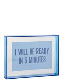 present time Photo Frame Gayo Medium Acrylic - Blue - H19CM