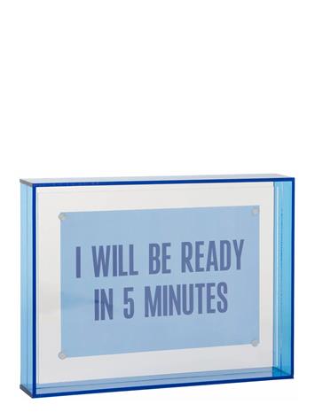 present time Photo Frame Gayo Medium Acrylic - Blue - H19CM