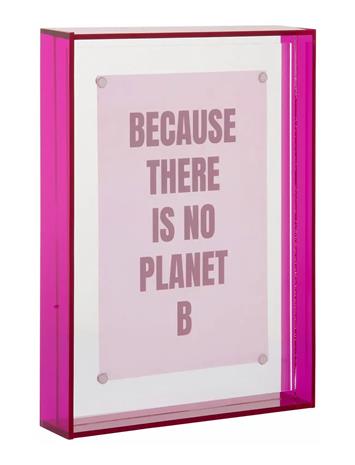 present time Photo Frame Gayo Medium Acrylic - Pink - H19CM