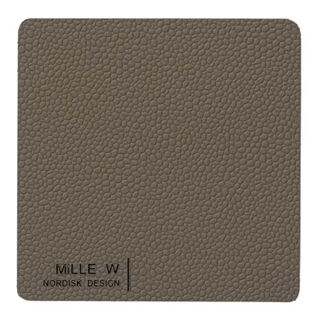 MiLLE W NORDISK DESIGN - Rectangular Lasinalunen 10x10 cm Harmaa