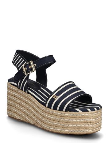 Tommy Hilfiger Platform Wedge Breton Stripes - Navy - 41