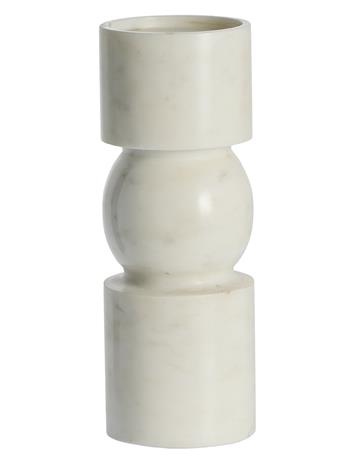 Lene Bjerre Ellia Candlestick - White - H:23CM x 9