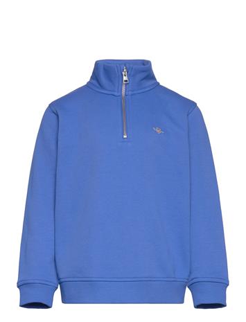 GANT Shield Half Zip Sweatshirt Tops Sweat-shirts & Hoodies Sweat-shirts Grey GANT