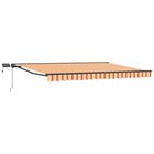 vidaXL Manuaalinen markiisin runko LED-valoilla 4 × 3,5 m