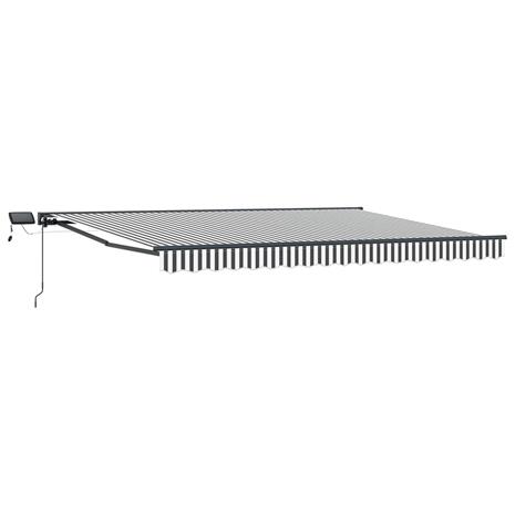 vidaXL Manuaalinen markiisin runko LED-valoilla 4 × 3,5 m