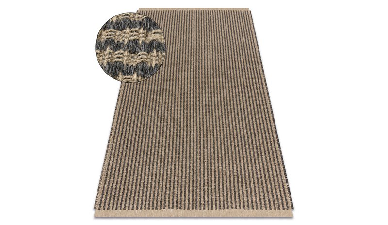 Matto JUTE 3650 musta/beige