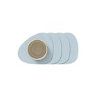 LIND DNA 4-Set Glass Mat Curve Nupo Home Tableware Dining & Table Accessories Coasters Blue LIND DNA