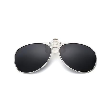 Clip-on Aviator Aurinkolasit - Musta väri, Aurinkolasti