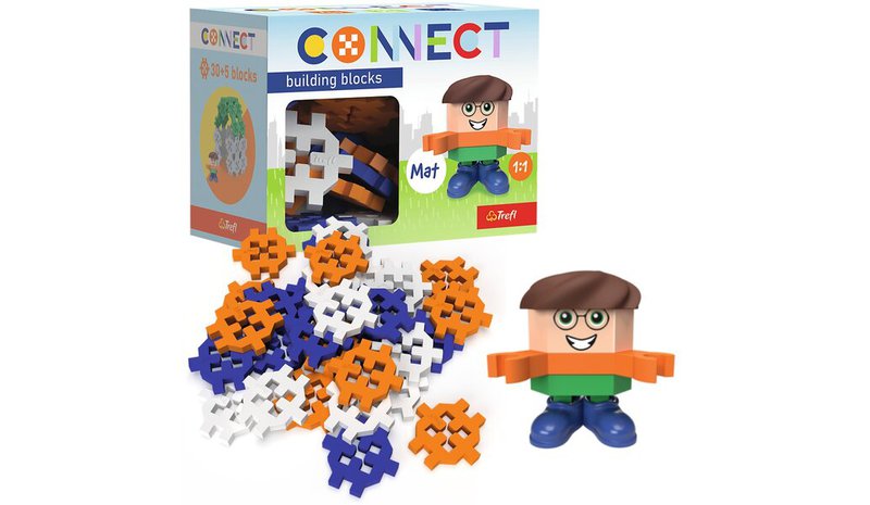 Rakennussarja Connect, 35 osaa, värikäs – kuva 1/2
