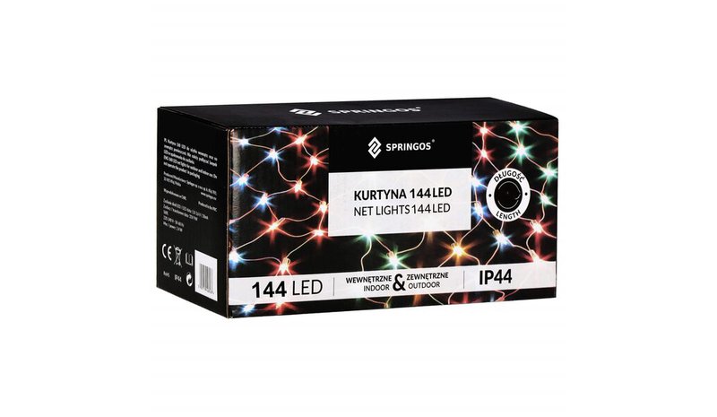 Jouluvalot Springos CL4111 144 Led 2 x 2 m – kuva 1/1