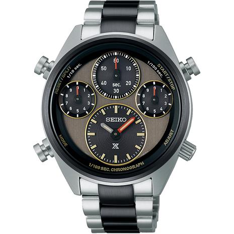 Seiko Prospex Speedtimer 1/100 Sec Solar Chronograph Khaki Stripe SFJ005P1