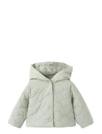 Mango Hooded Quilted Jacket - Green - 2-3