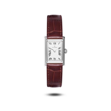 Mockberg Timeless Brown Leather Silver MB0248