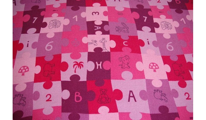 Lasten Matto PUZZLE violetti