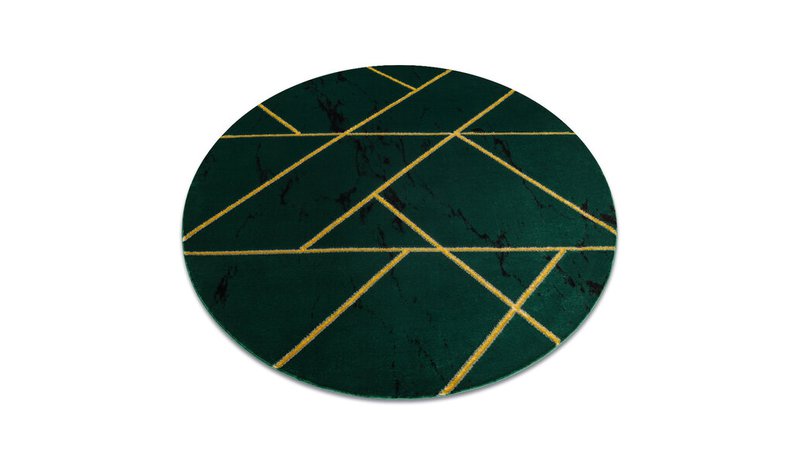 Matto Emerald 1012 Ympyrä - vihreä/kulta