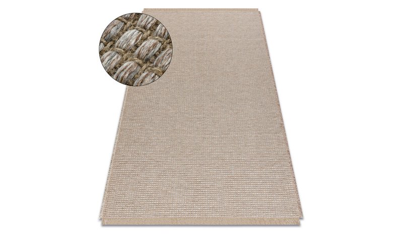 Matto JUTE 3652 beige/harmaa Plain