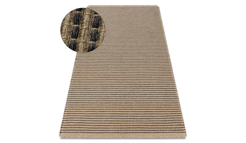 Matto JUTE 3652 musta/beige – kuva 1/6