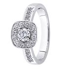 Festive Luxury 504-070 Jane Halo Sides timanttisormus